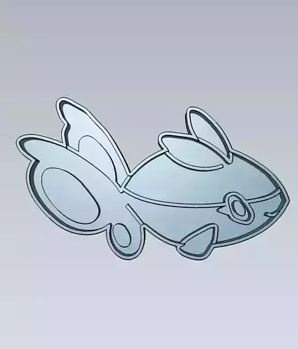 Pokemon Finneon Cookie Cutter Stamp Cake Decorating