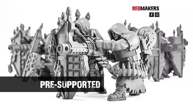 Janissaries - Heavy Support Squad of the Imperial Force 3D print model