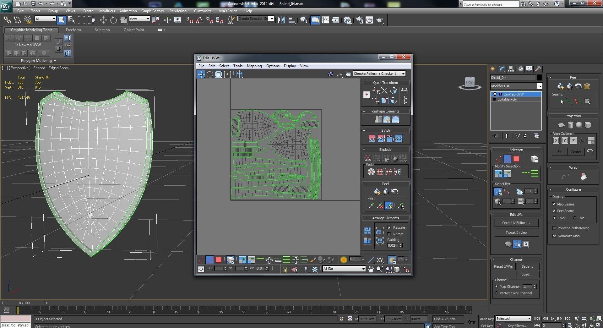 Shield 04 Free low-poly 3D model_20
