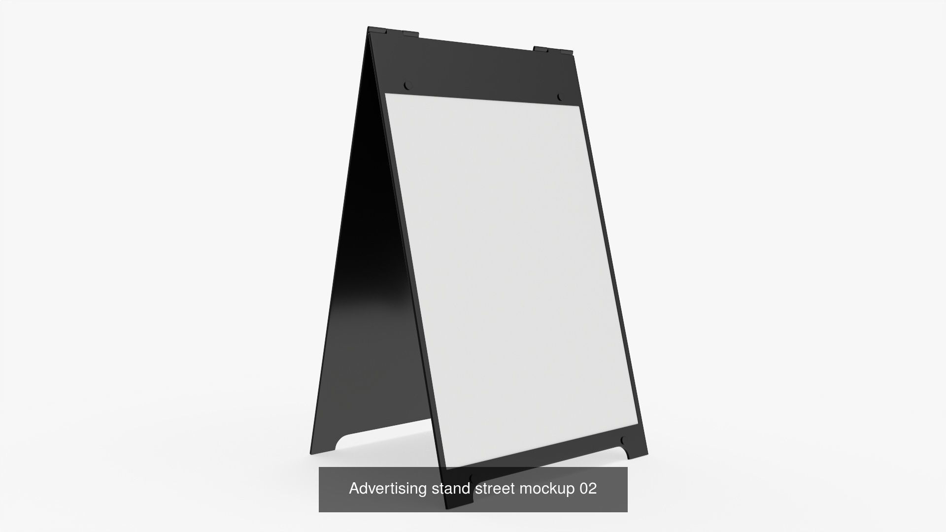 Advertising display promo stand nameplate mockup 3D Model Collection_6