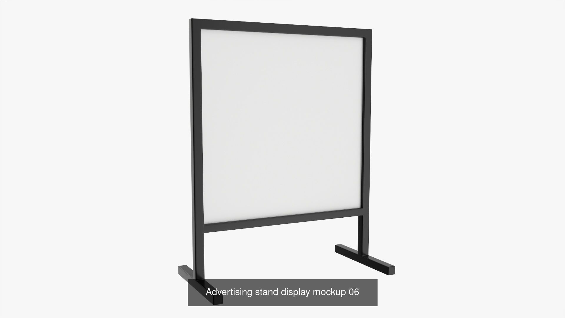 Advertising display promo stand nameplate mockup 3D Model Collection_4