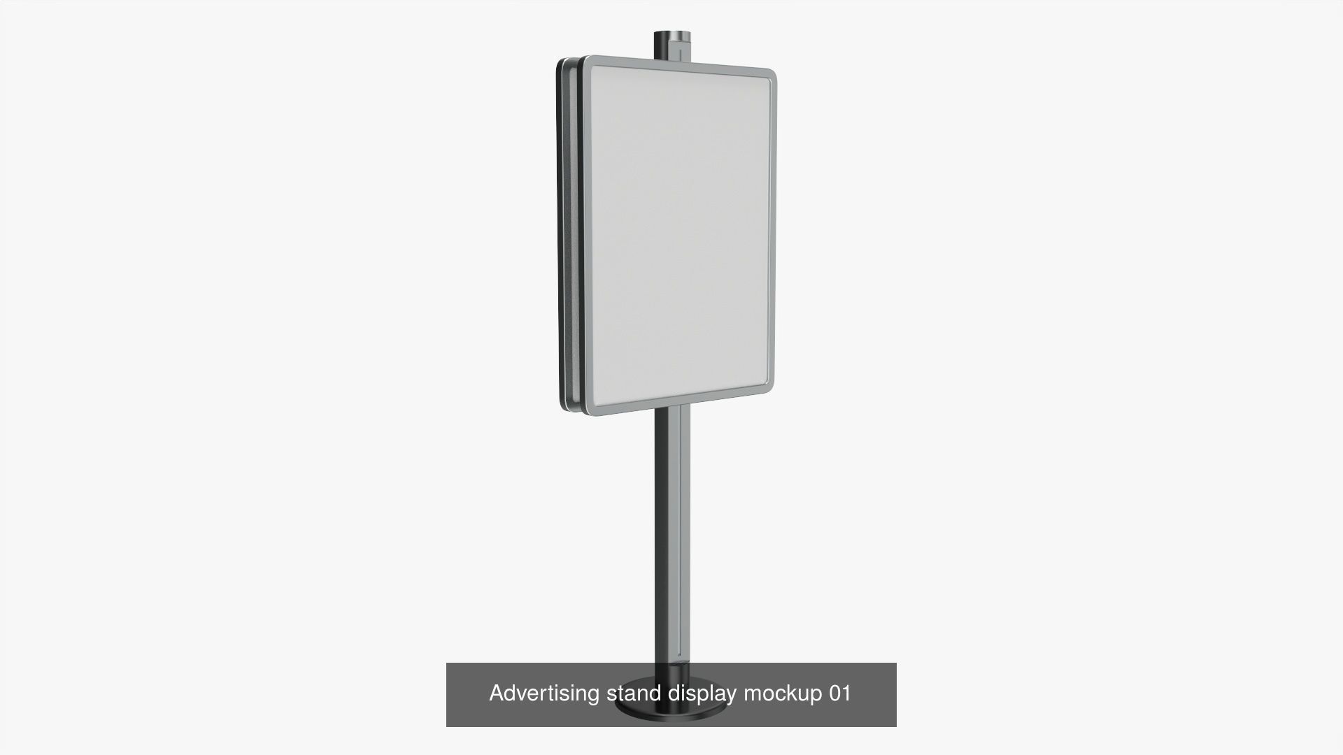 Advertising display promo stand nameplate mockup 3D Model Collection_2