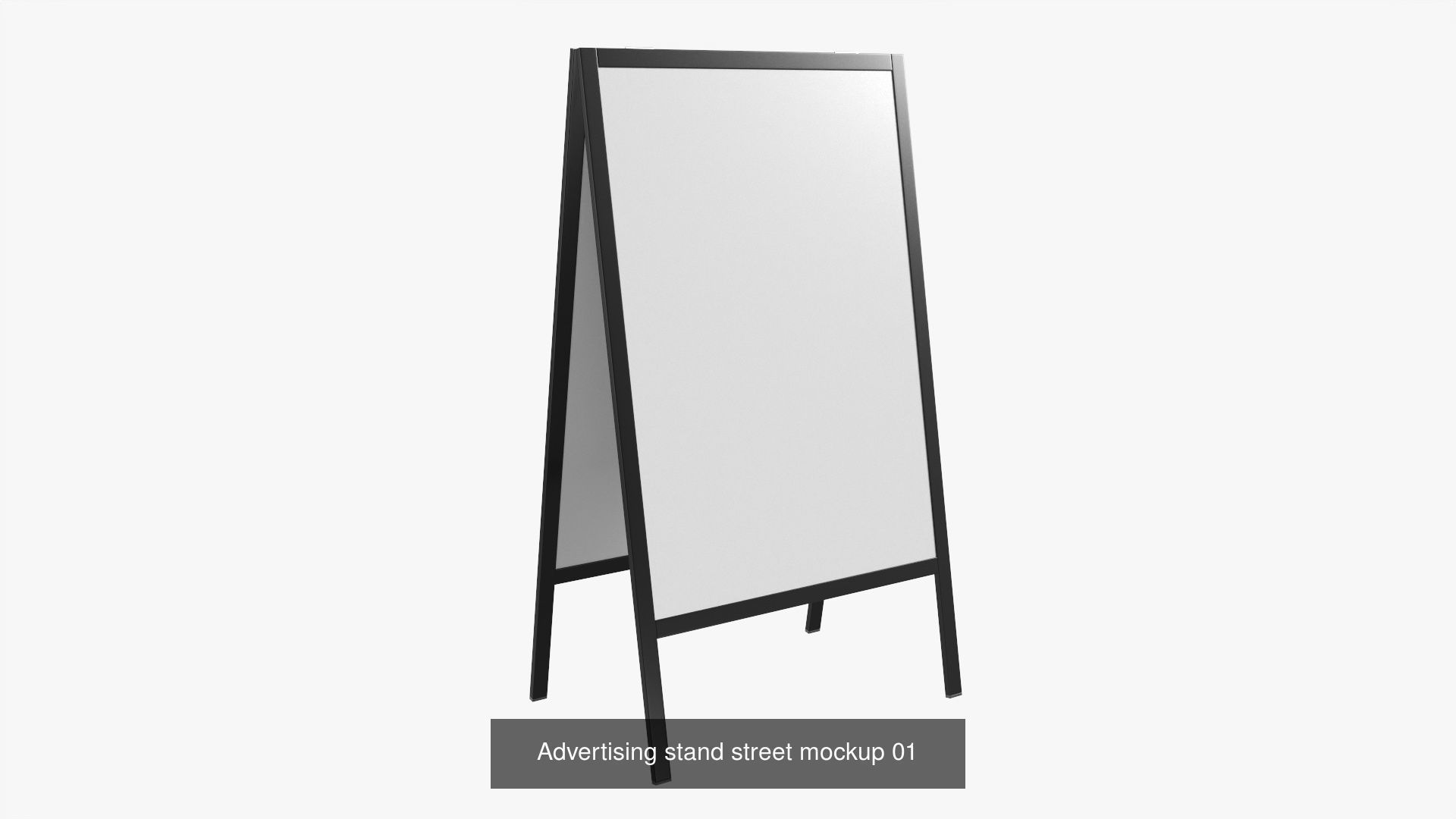 Advertising display promo stand nameplate mockup 3D Model Collection_5