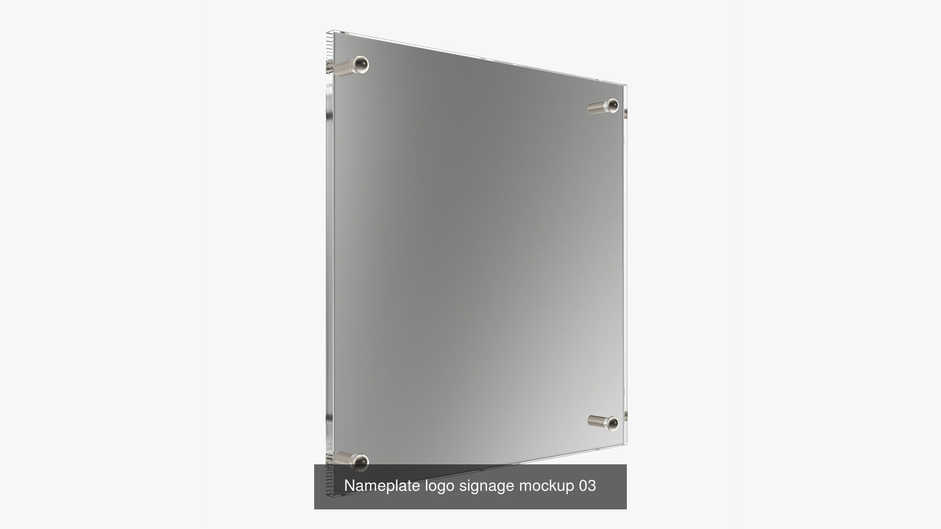 Advertising display promo stand nameplate mockup 3D Model Collection_7