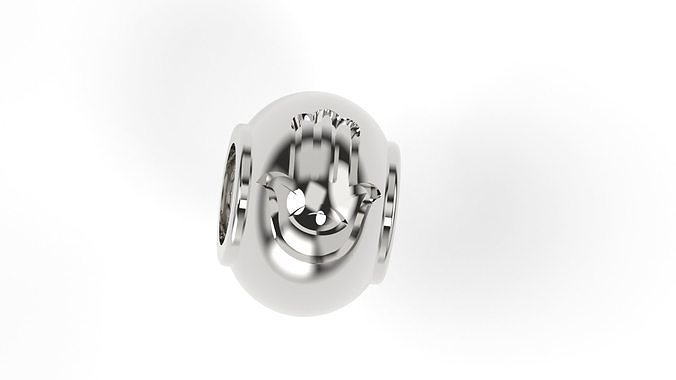 Rounded Charm Fatimas Hand 3D print model