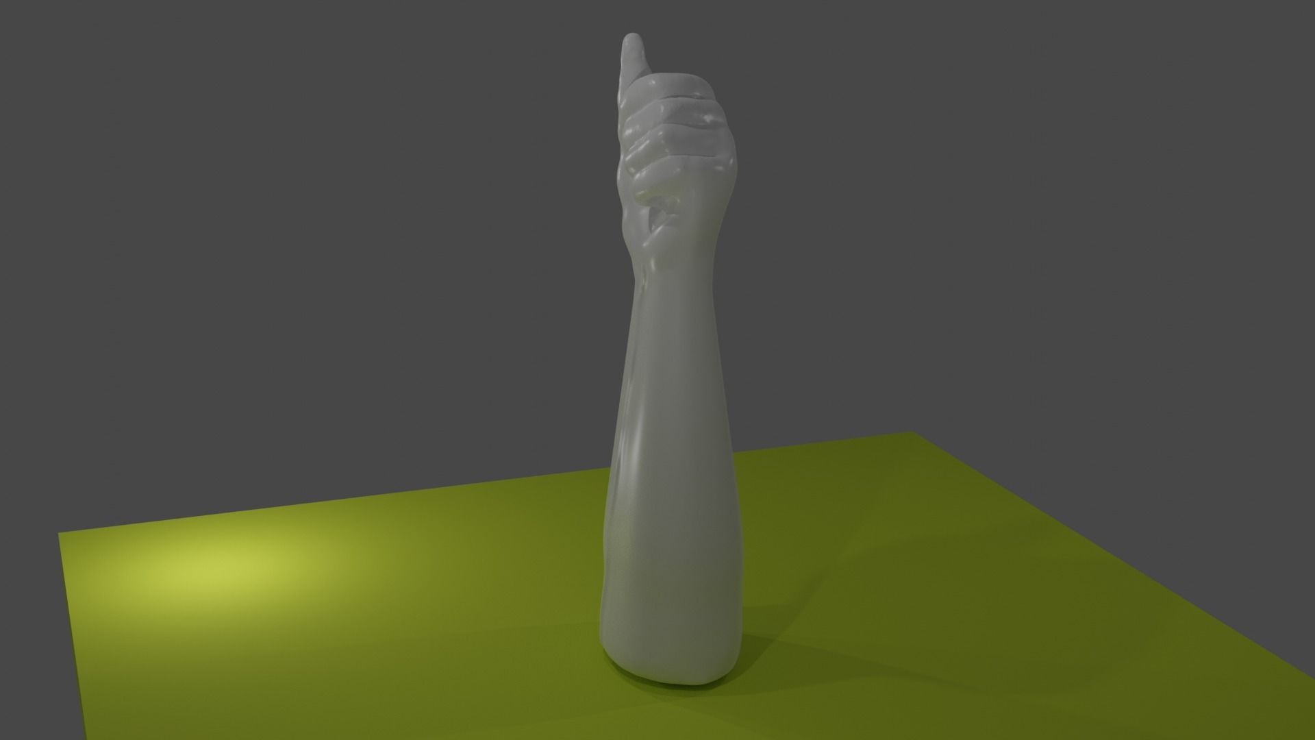 Raised hand  3D model_1