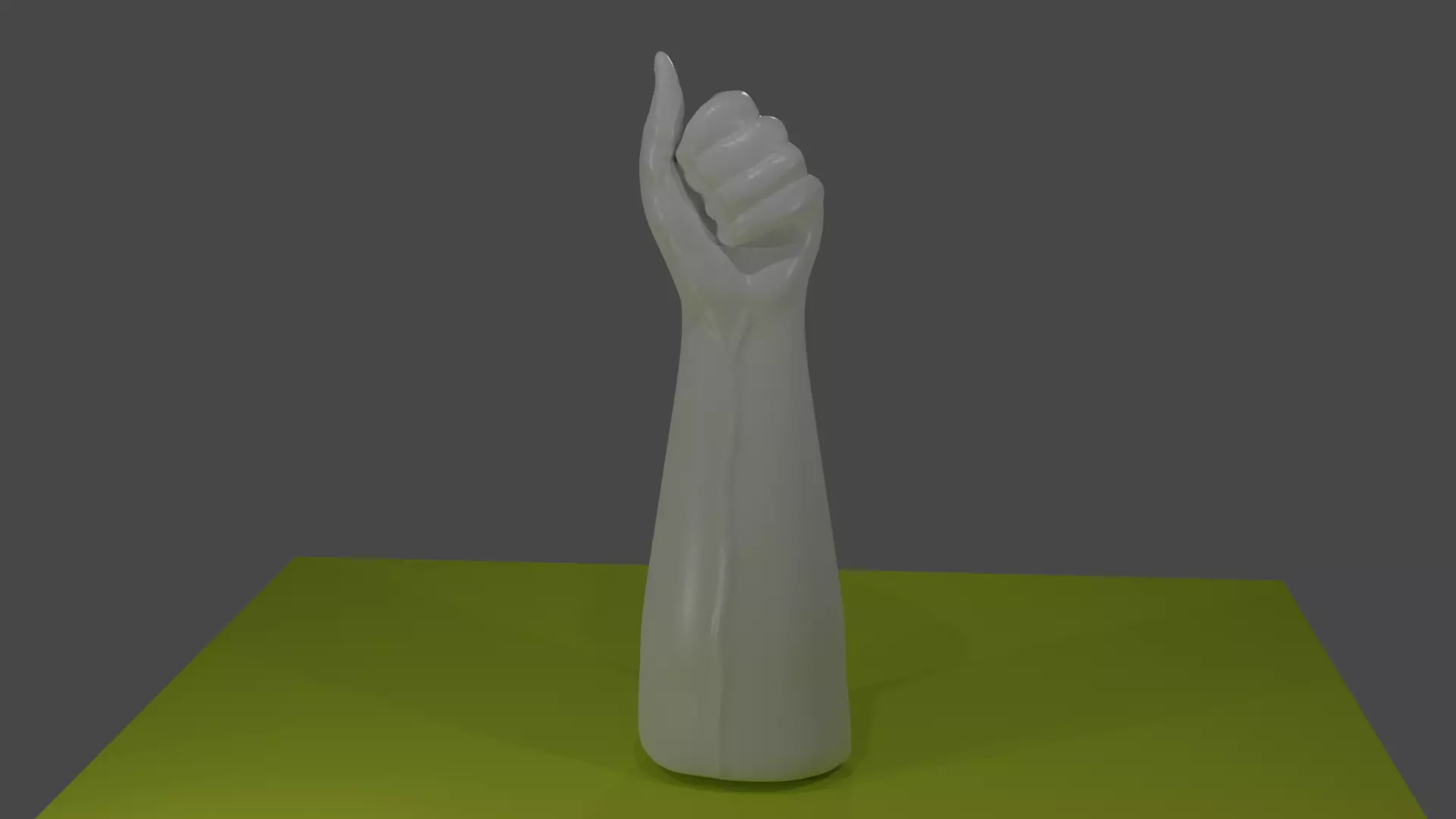 Raised hand  3D model_0