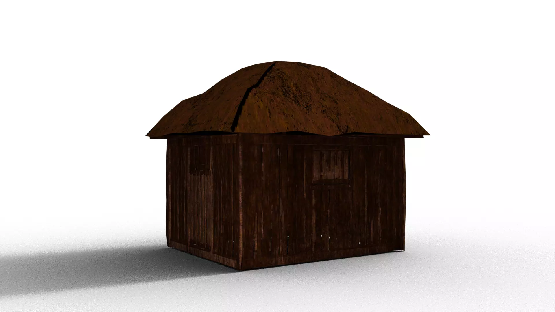 Simple Woodshed Free 3D model