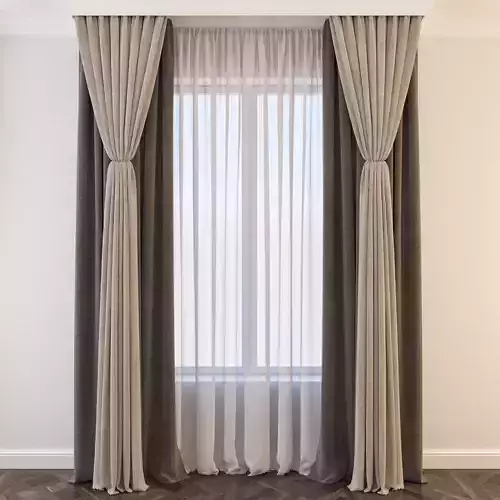 Set 26 Curtains 3D model