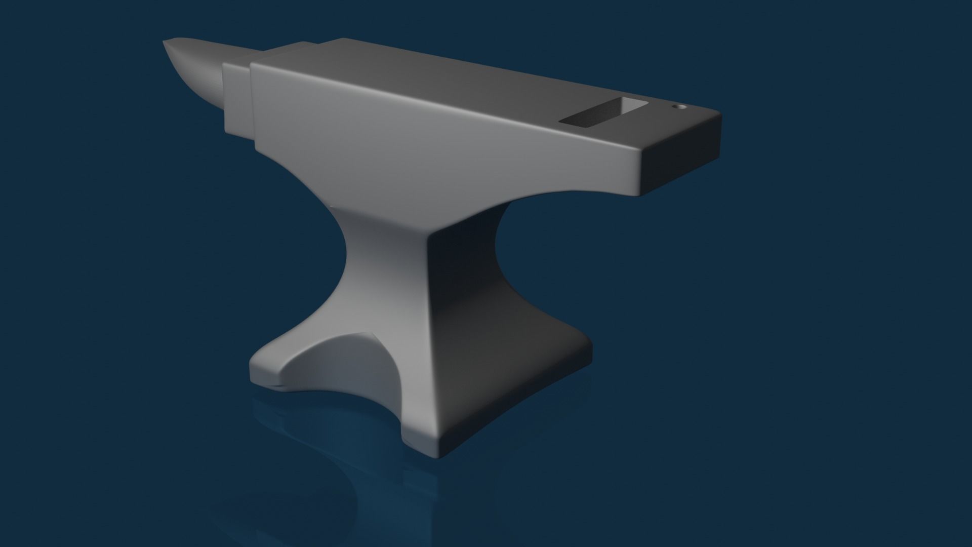 Anvil metal hammer 3D model_1