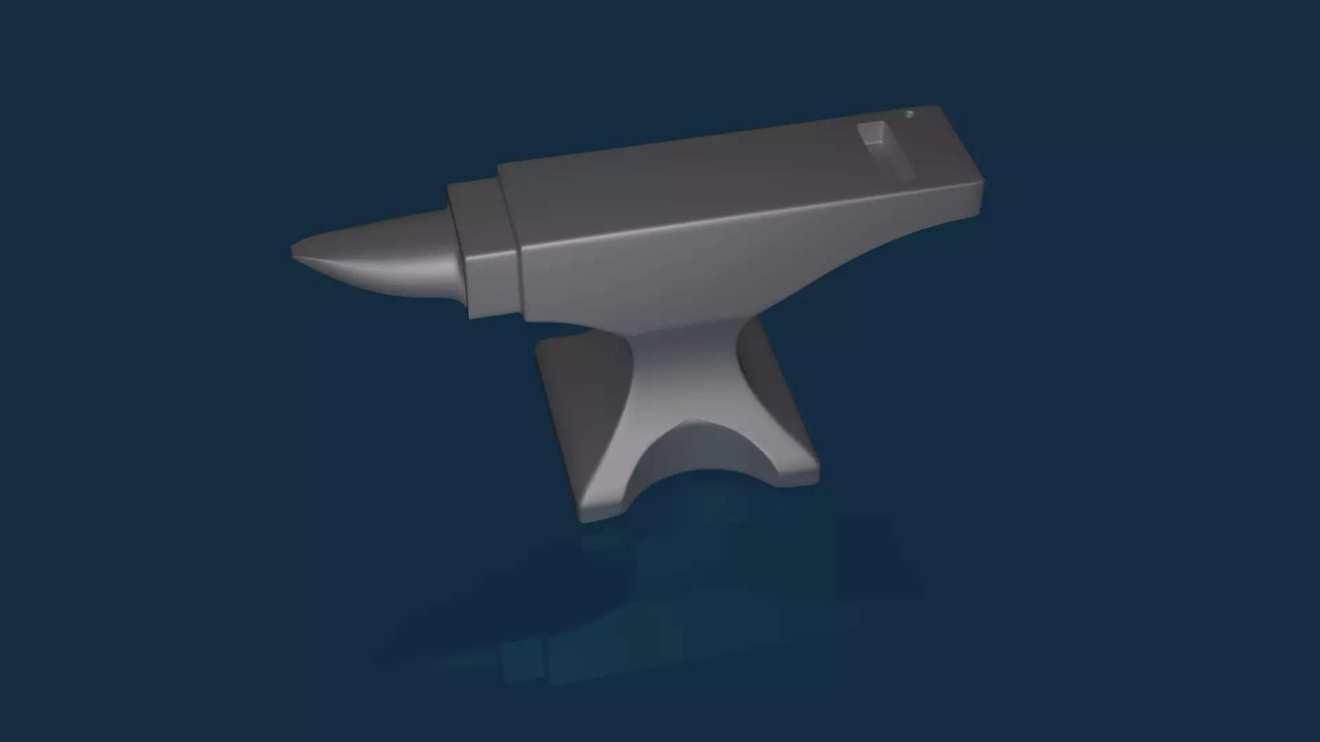 Anvil metal hammer 3D model_0