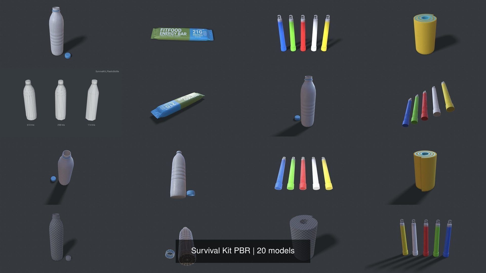 Survival Kit PBR 3D Model Collection_2
