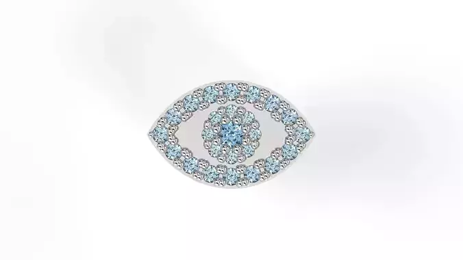 Greek Eye Charm with Gems