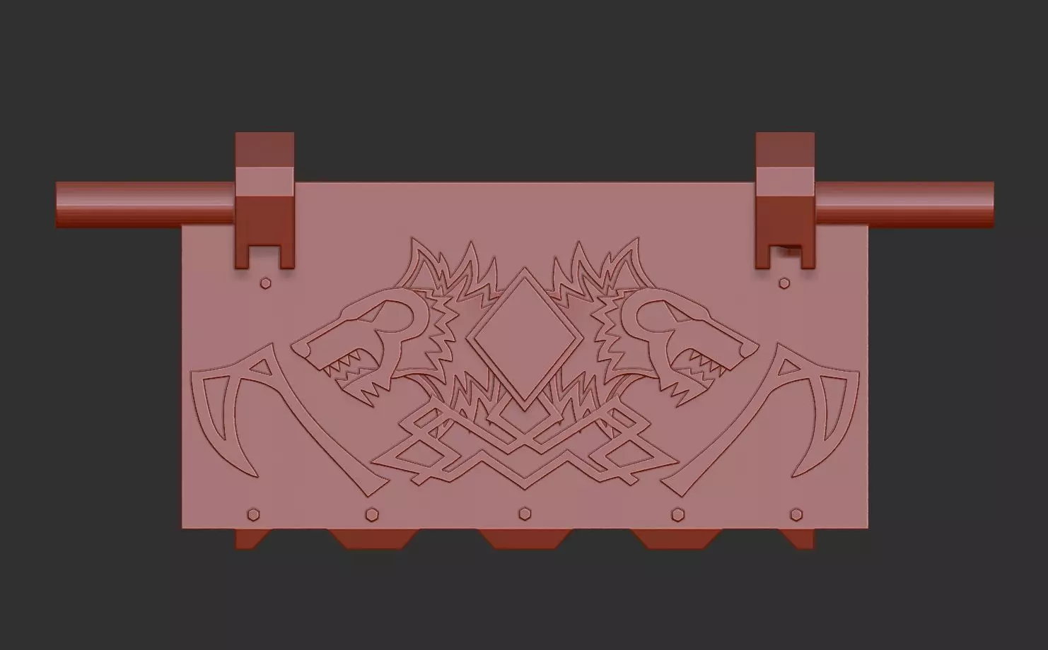 SM Land Raider Front Doors 3D print model_0