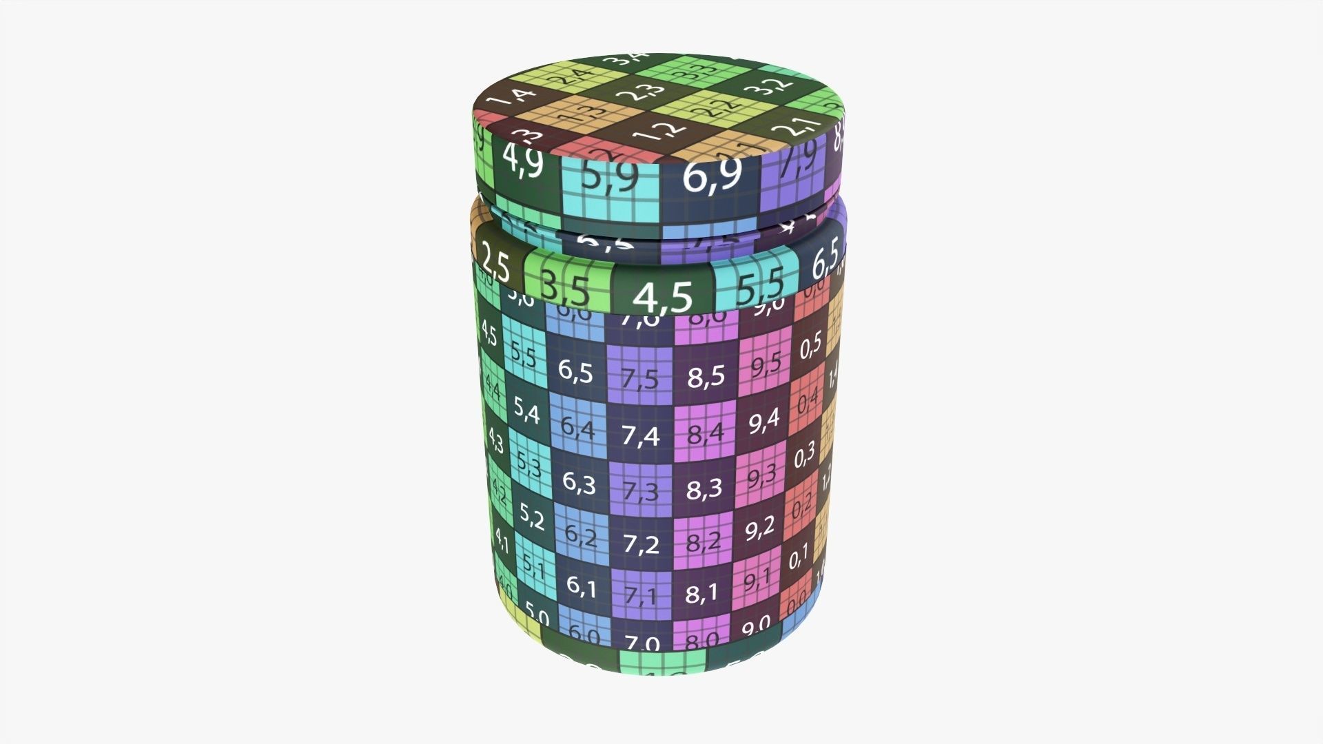 Plastic Jars for Mockup 15 models 3D Model Collection_46