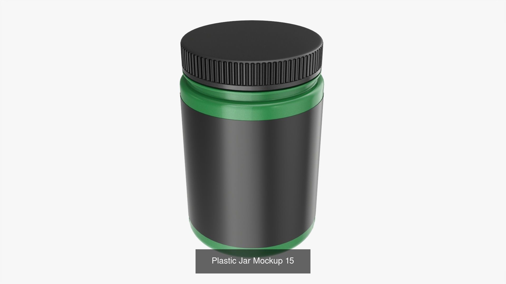 Plastic Jars for Mockup 15 models 3D Model Collection_39