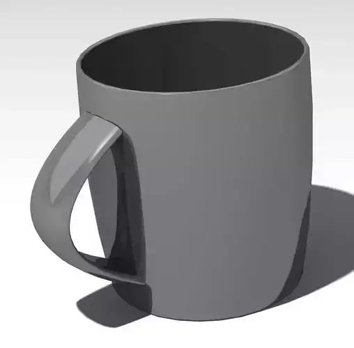 mug for the tea and milk 3D model