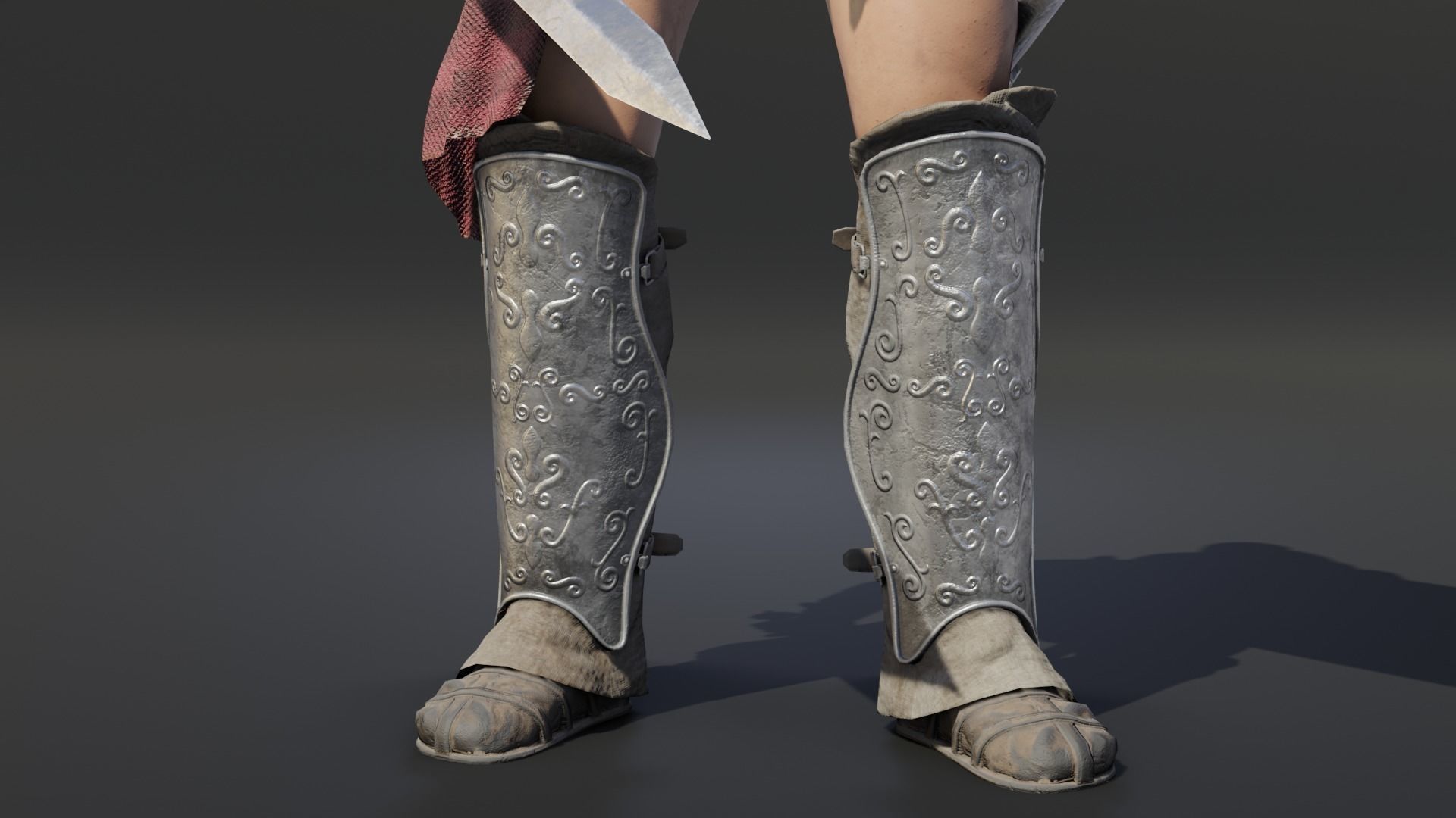 Gladiator Murmillo Low-poly 3D model_3