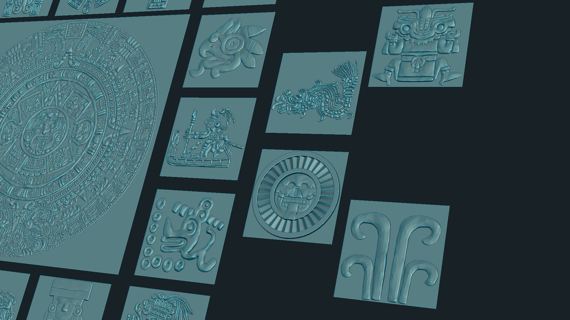 AZTEC ALPHA PACK 3D model_4