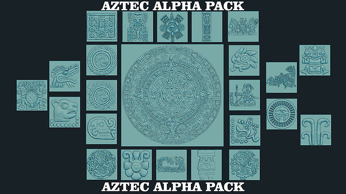 AZTEC ALPHA PACK 3D model