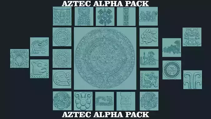 AZTEC ALPHA PACK 3D model AZTEC ALPHA PACK 3D model