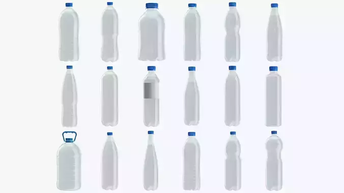 Plastic glass water bottles 18 Models PBR