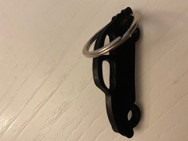 llavero coche  3D model_4