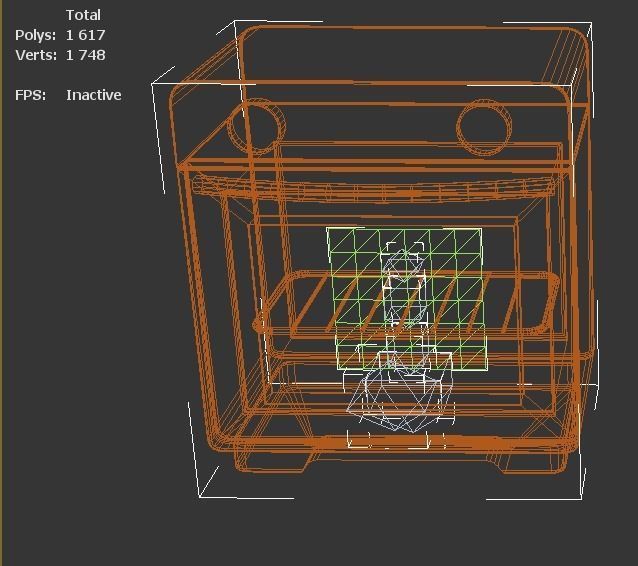 crazy oven Low-poly 3D model_6