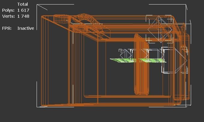 crazy oven Low-poly 3D model_9