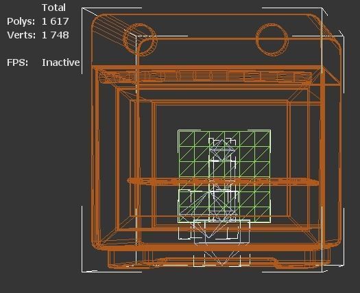crazy oven Low-poly 3D model_8