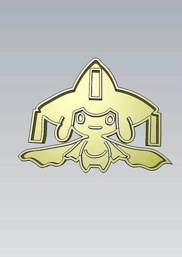 Pokemon Jirachi Cookie Cutter Stamp Cake Decorating 3D model