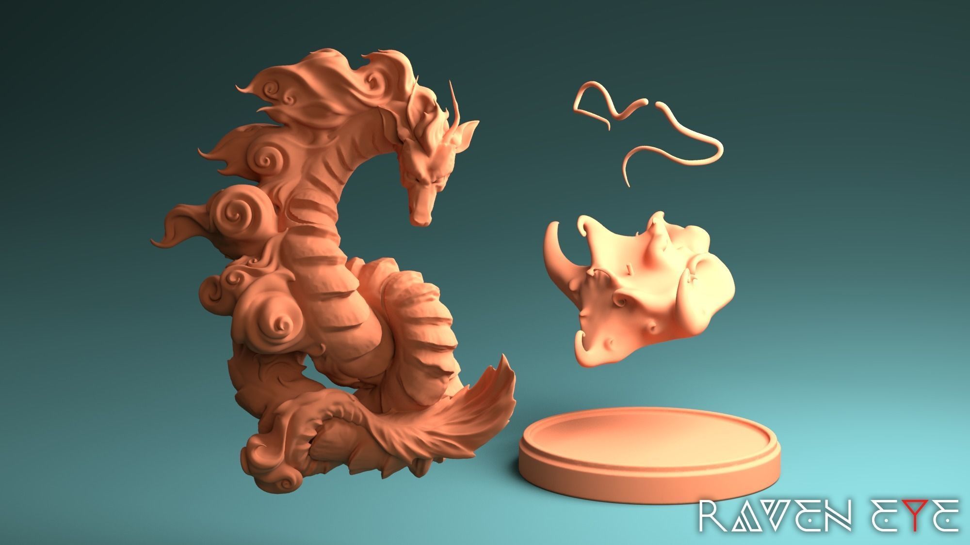 Haku spirited away dragon 3D print model 3D print model_5