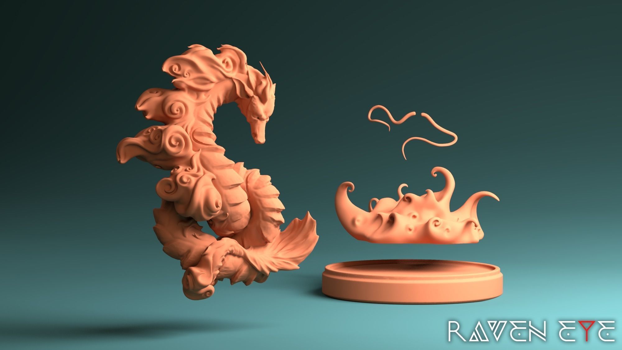 Haku spirited away dragon 3D print model 3D print model_6