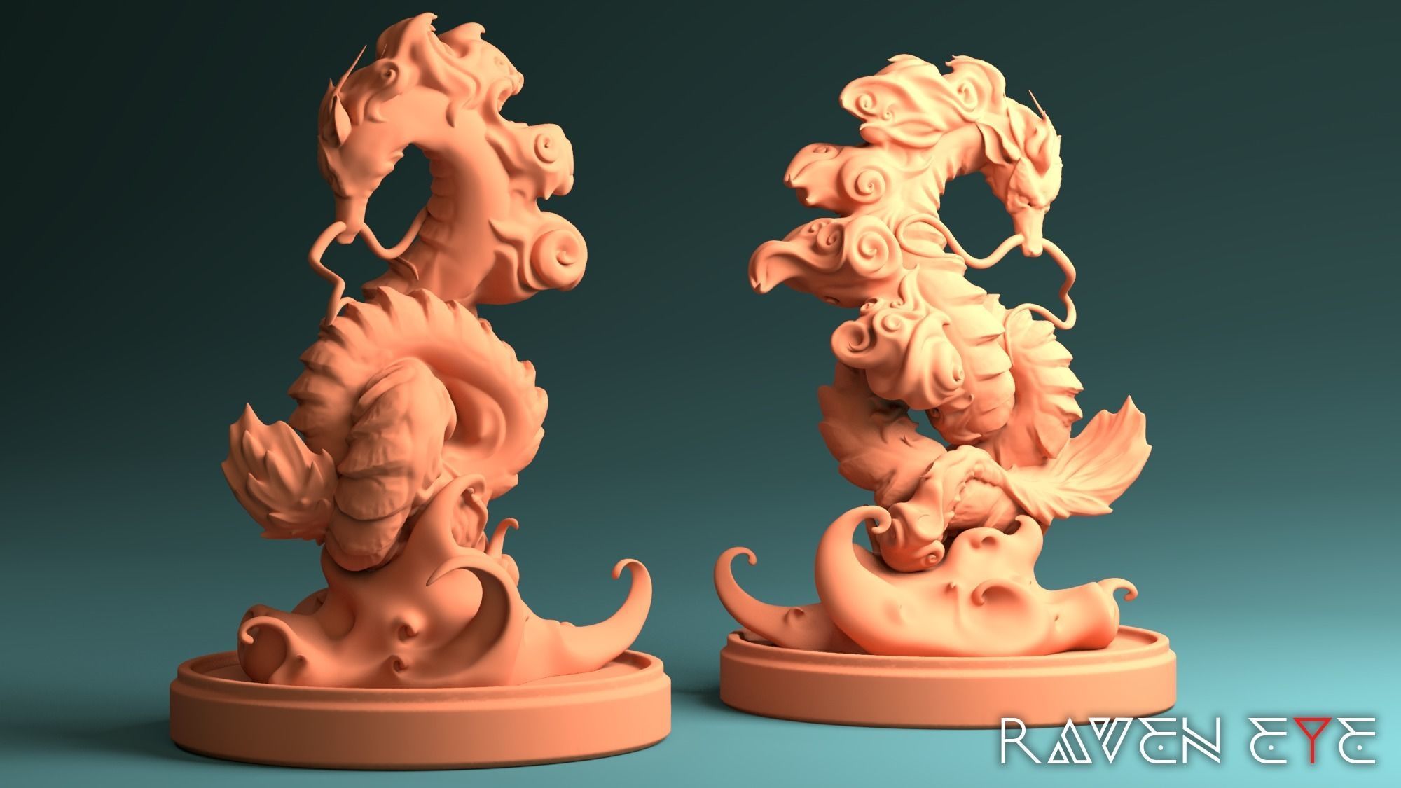 Haku spirited away dragon 3D print model 3D print model_3