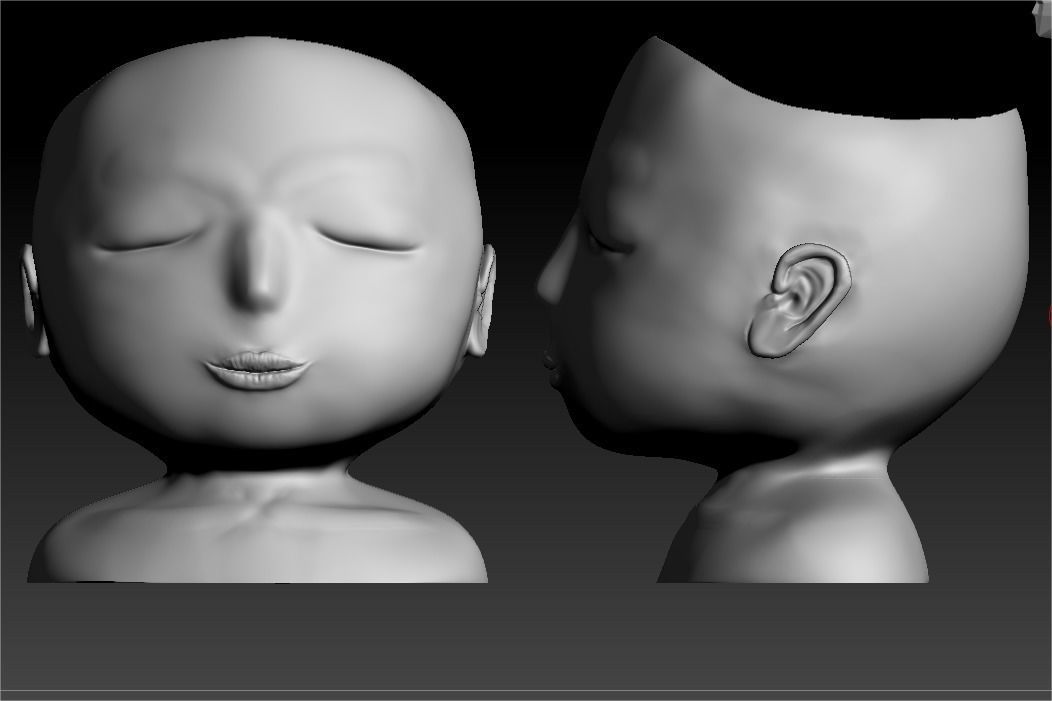 vase woman 3D print model_10