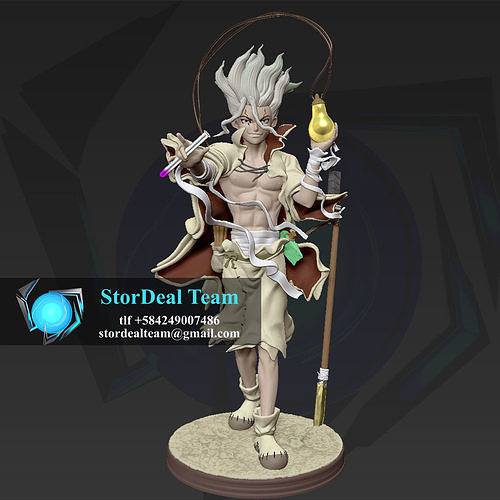 Senku - Dr Stone - STL 3D print model