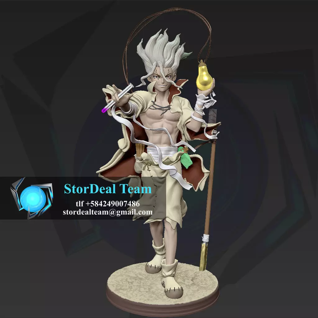 Senku - Dr Stone - STL 3D print model_0