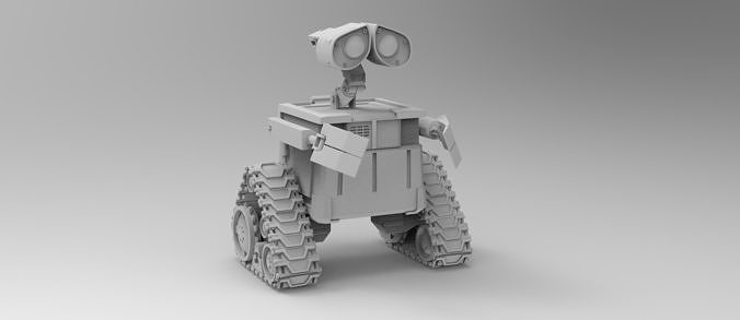 Wall - E robot 3D model