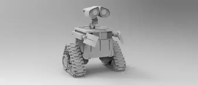 Wall - E robot 3D model