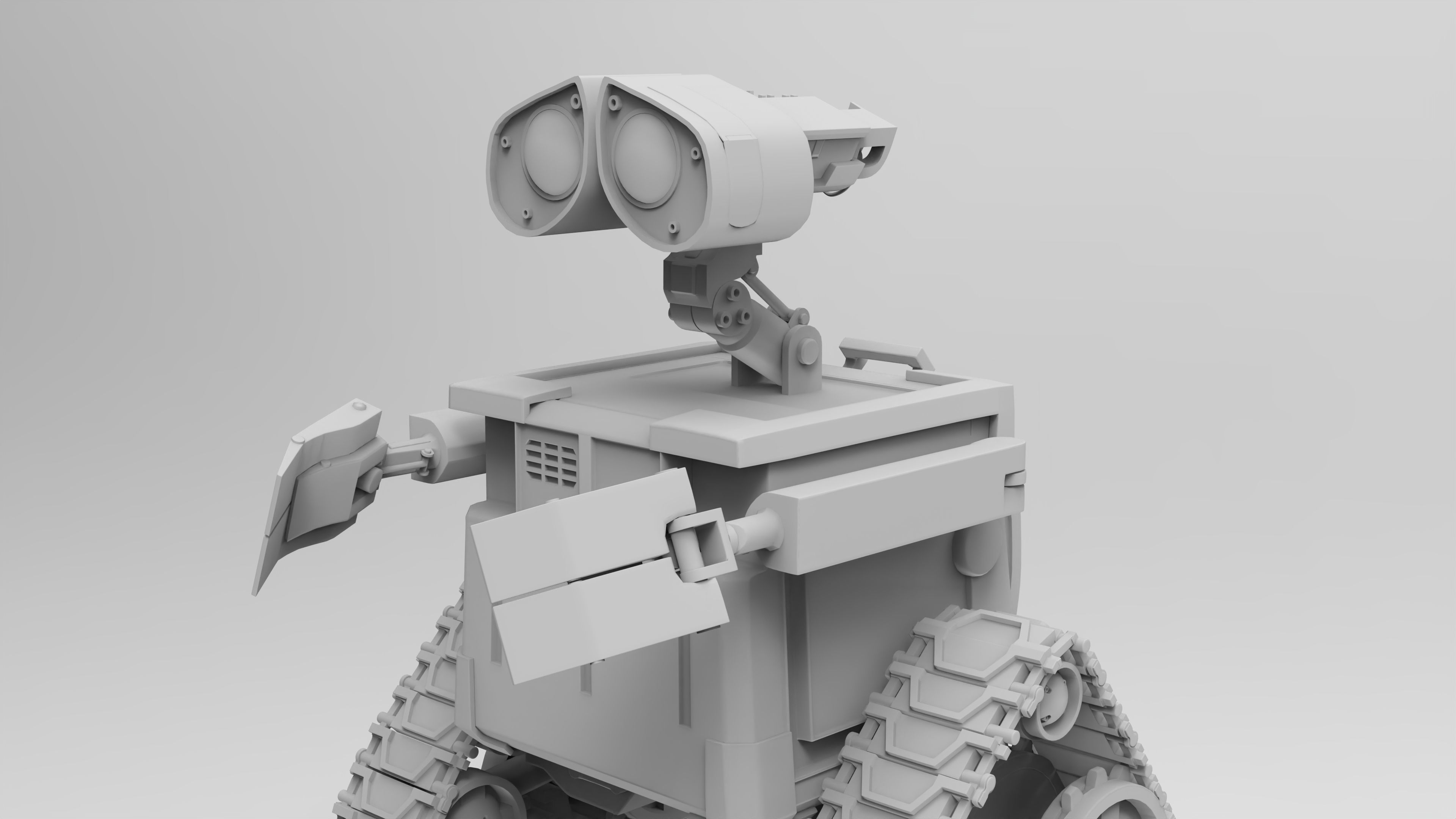 Wall - E robot 3D model_2