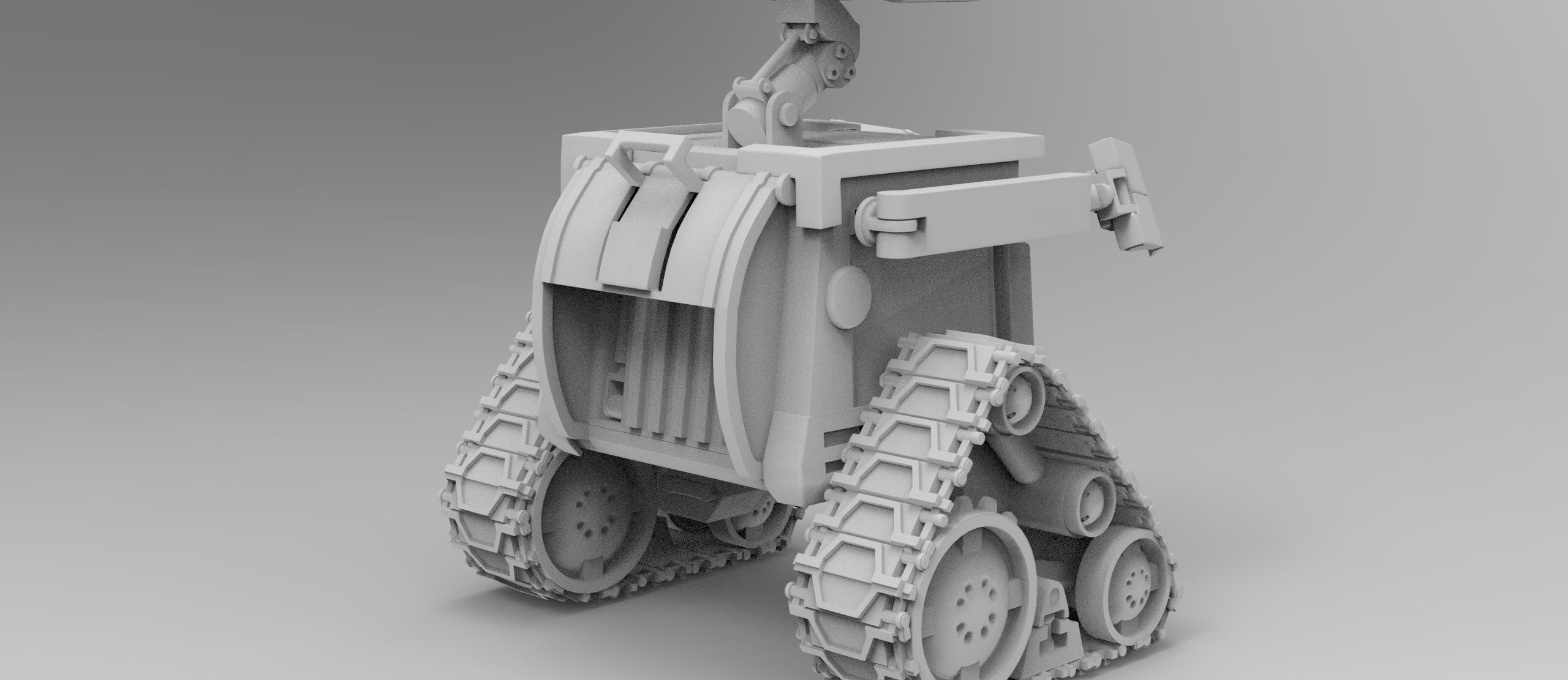 Wall - E robot 3D model_4