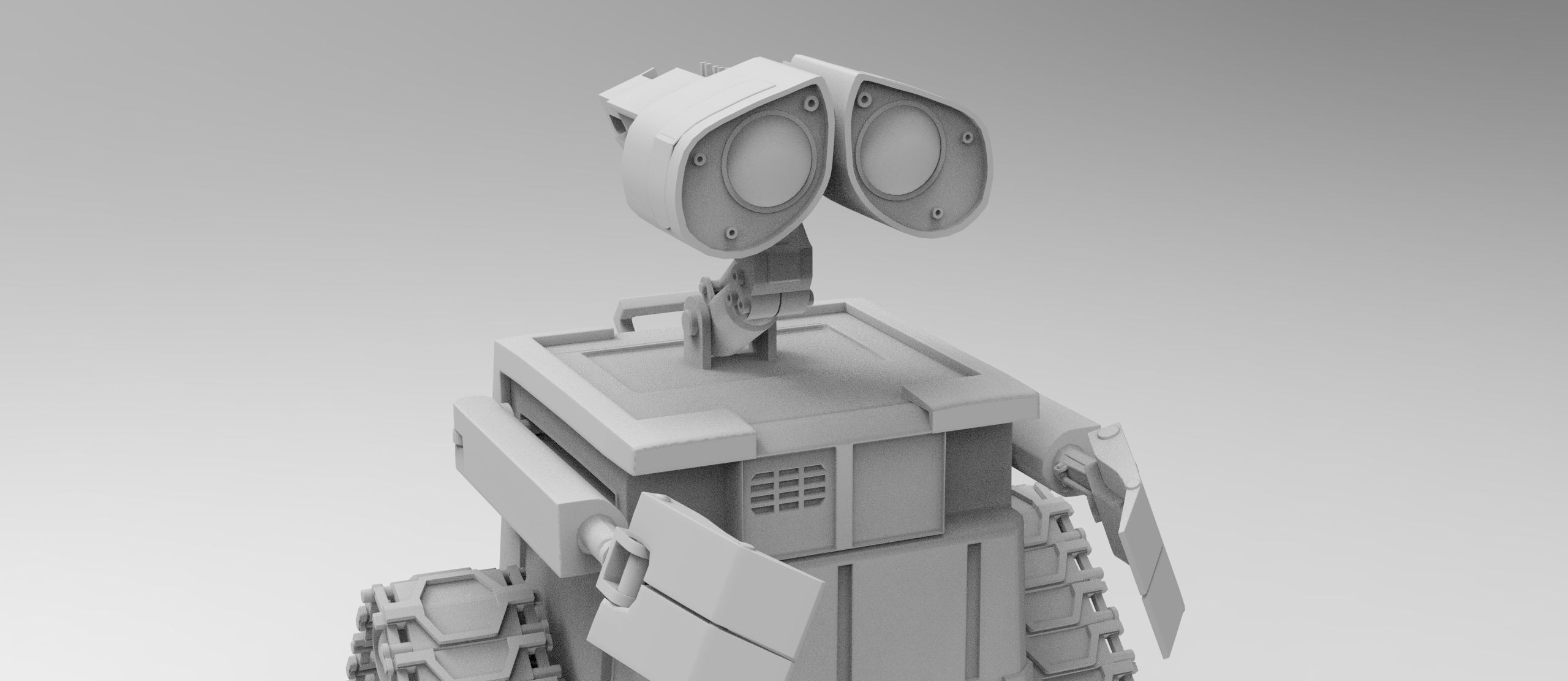 Wall - E robot 3D model_1