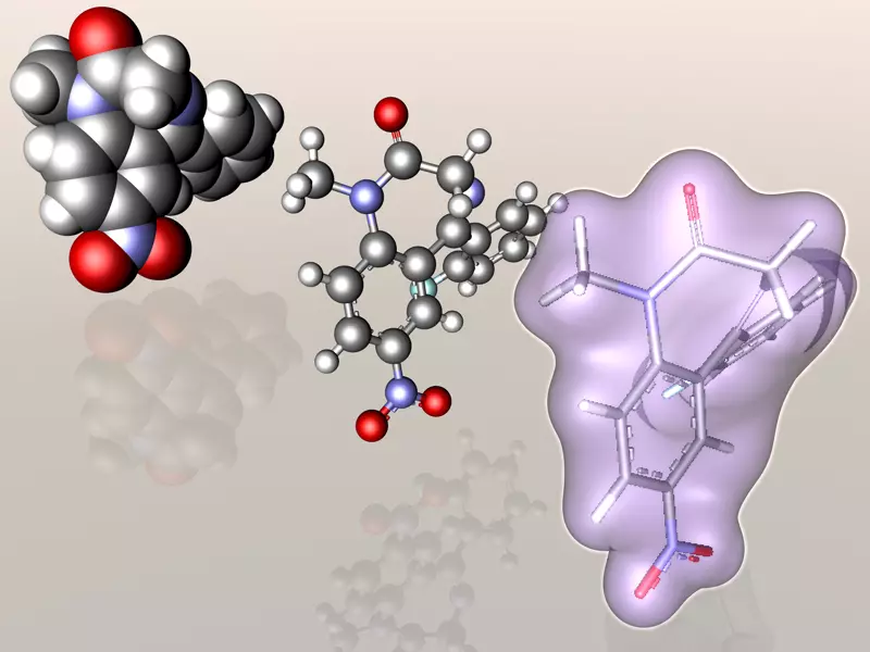 Flunitrazepam or rohypnol molecule 3D model_0