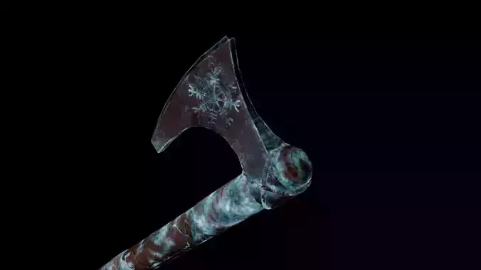 Norse Viking Frost Rune Axe