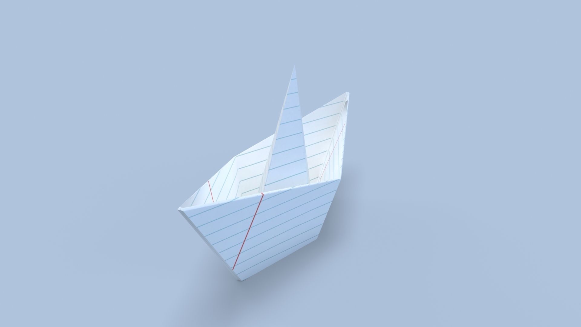 Paper Boat 3D model_11
