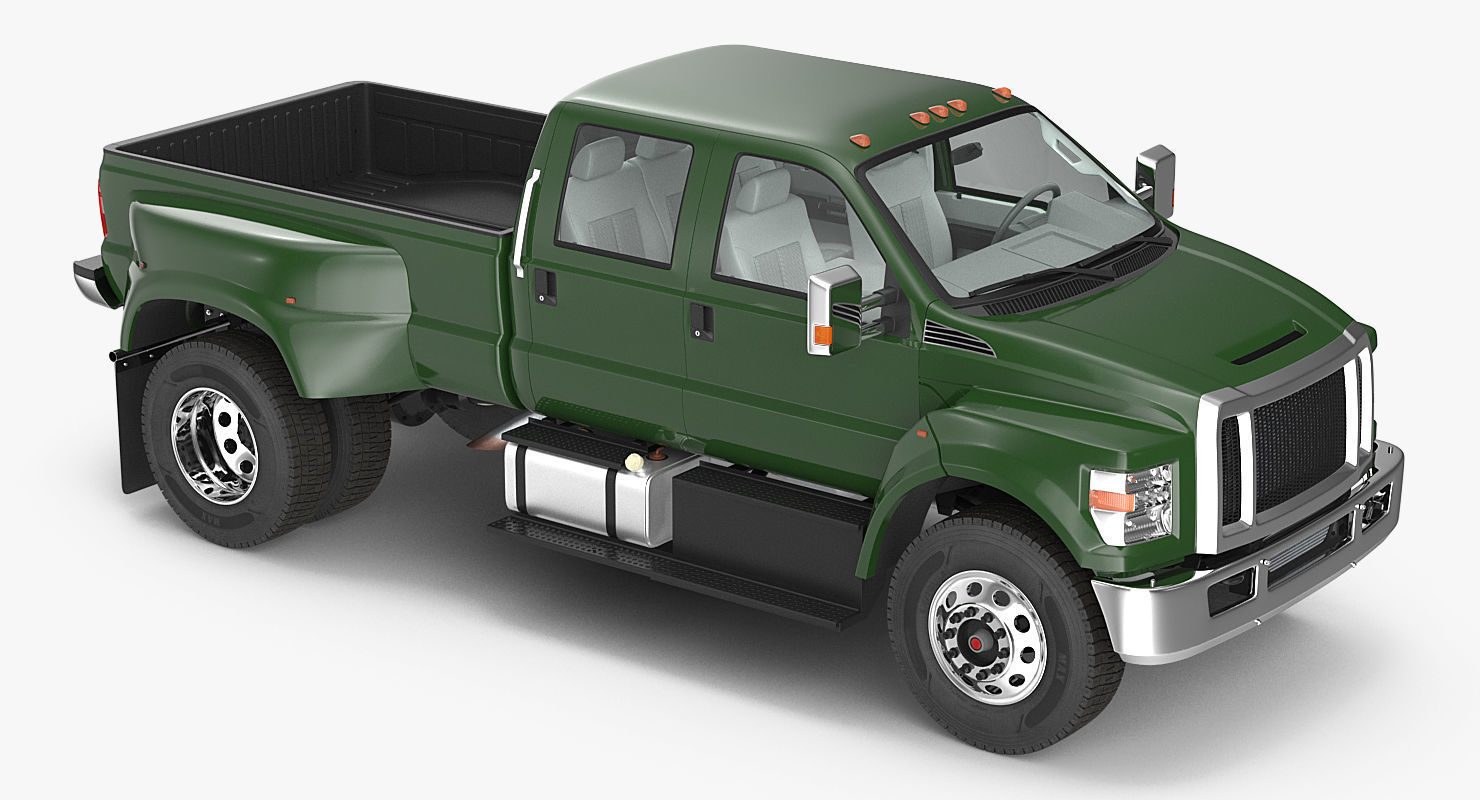 Generic Pickup Rigged 3D model_3