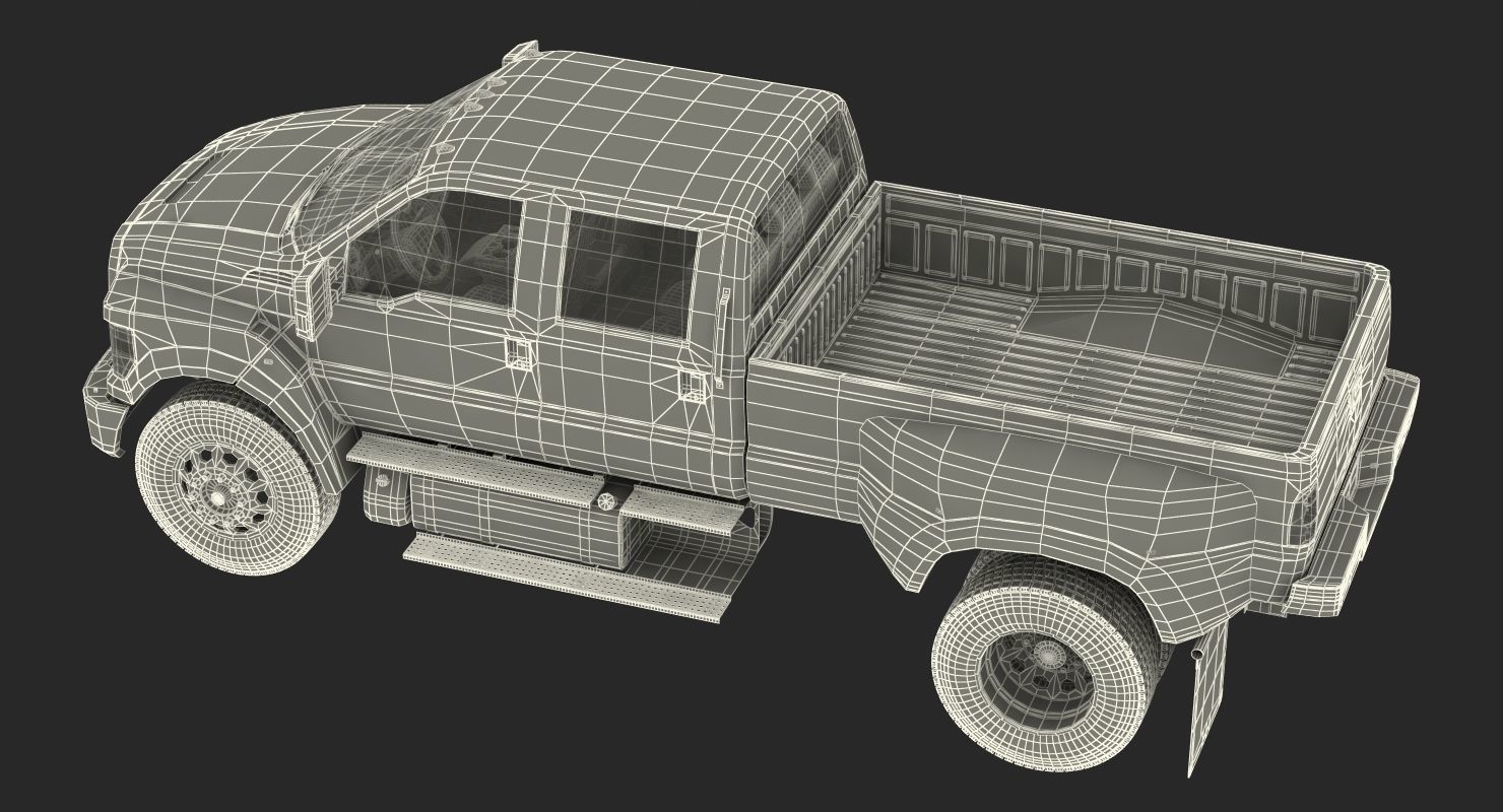 Generic Pickup Rigged 3D model_31