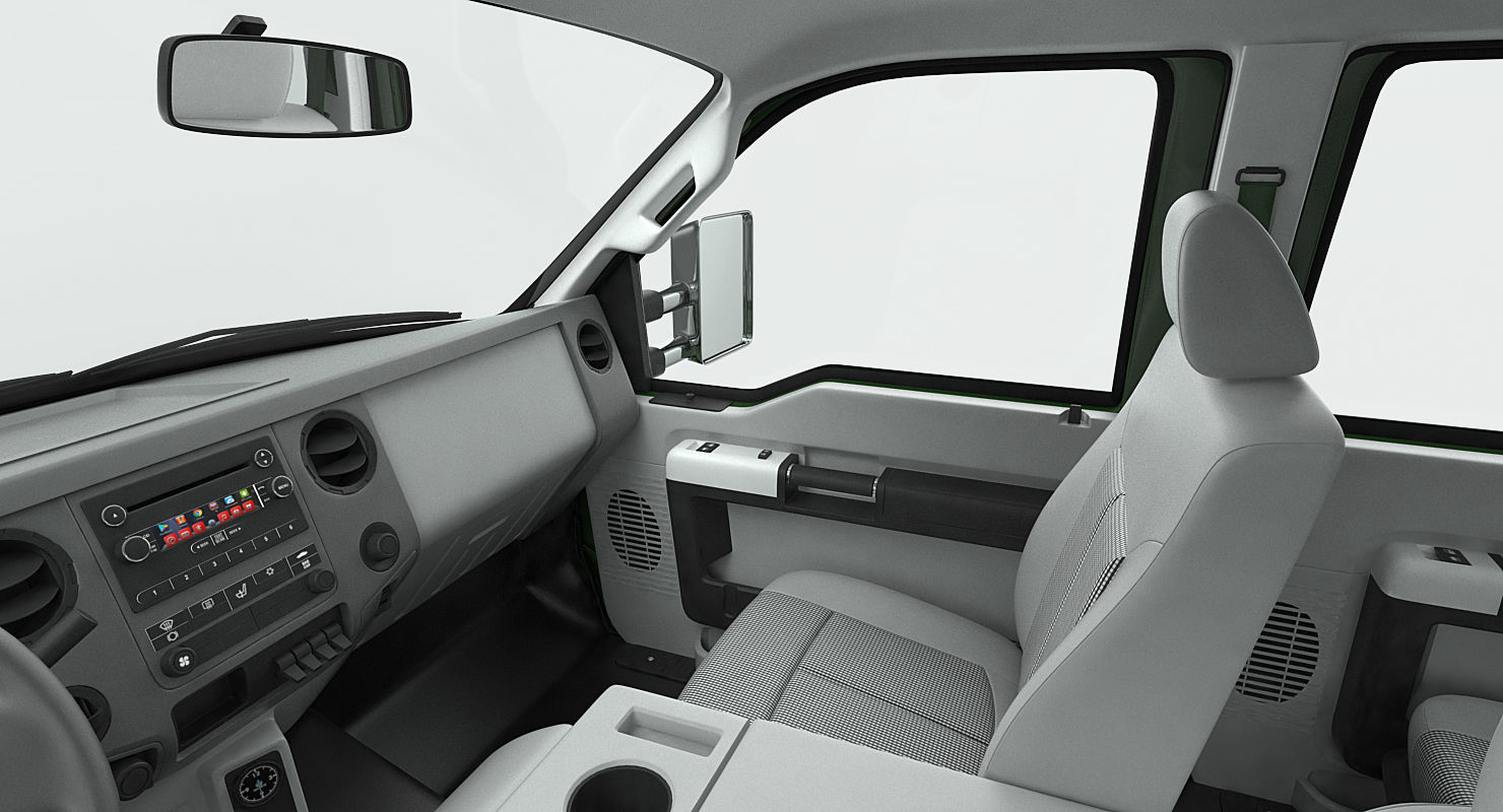 Generic Pickup Rigged 3D model_19