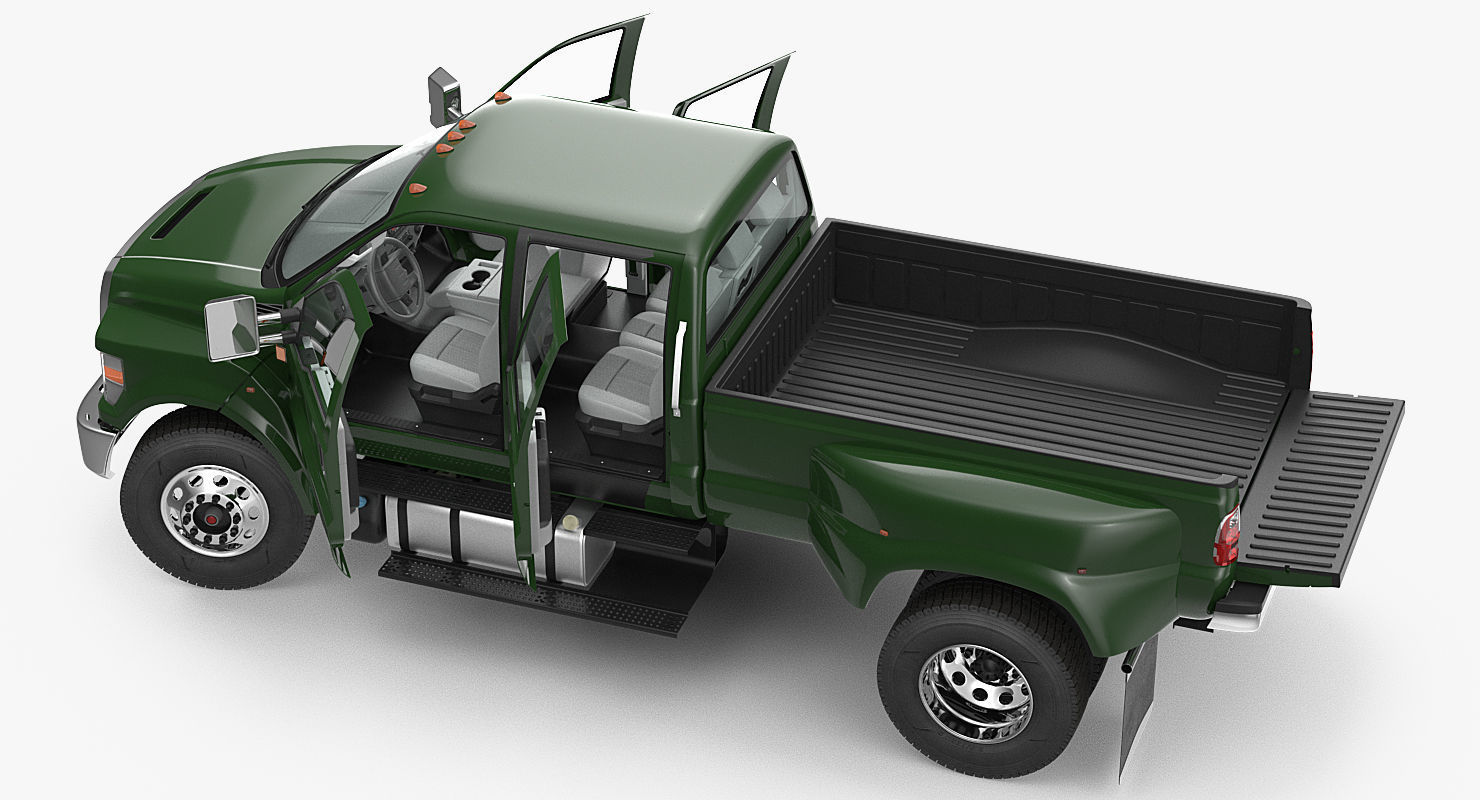 Generic Pickup Rigged 3D model_5