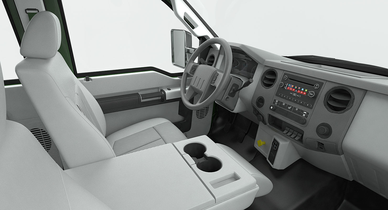 Generic Pickup Rigged 3D model_18